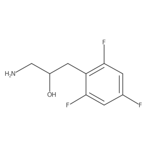 1-Amino-3-(2,4,6-trifluorophenyl)propan-2-ol结构式