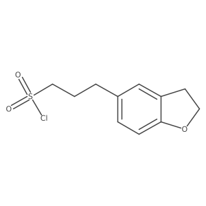 3-(2,3-Dihydro-1-benzofuran-5-yl)propane-1-sulfonyl chloride Structure