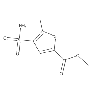 Methyl 5-methyl-4-sulfamoylthiophene-2-carboxylate Structure