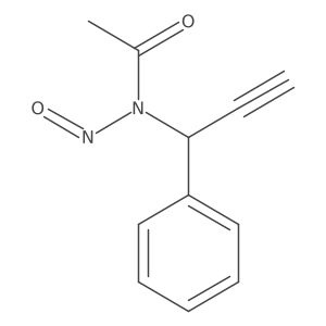 N-nitroso-N-(1-phenylprop-2-ynyl)acetamide Structure