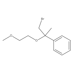 [1-Bromo-2-(2-methoxyethoxy)propan-2-yl]benzene结构式