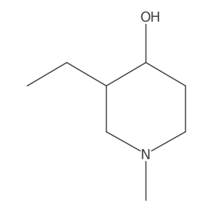 3-Ethyl-1-methylpiperidin-4-ol Structure