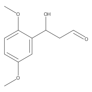 3-(2,5-Dimethoxyphenyl)-3-hydroxypropanal结构式