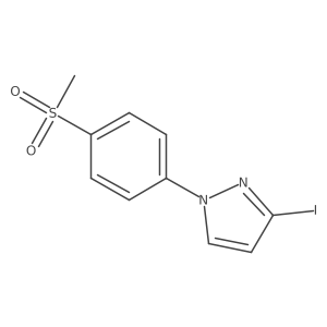 3-Iodo-1-(4-(methylsulfonyl)phenyl)-1H-pyrazole Structure