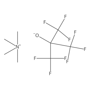 Tetramethylammonium 1,1,1,3,3,3-hexafluoro-2-(trifluoromethyl)propan-2-olate Structure