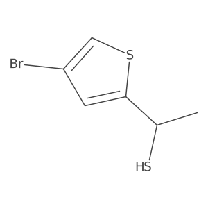 1-(4-Bromothiophen-2-yl)ethane-1-thiol结构式