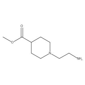 Methyl 1-(2-aminoethyl)piperidine-4-carboxylate结构式