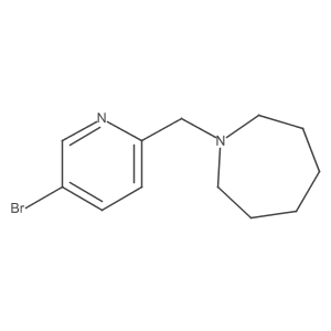1-[(5-Bromopyridin-2-yl)methyl]azepane Structure