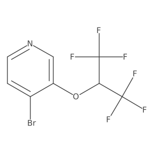 4-Bromo-3-(1,1,1,3,3,3-hexafluoropropan-2-yloxy)pyridine结构式