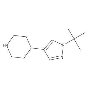 4-(1-tert-butyl-1H-pyrazol-4-yl)piperidine Structure