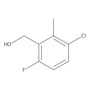 3-Chloro-6-fluoro-2-methylbenzyl alcohol结构式
