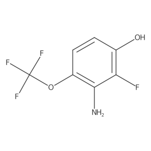 3-amino-2-fluoro-4-(trifluoromethoxy)phenol结构式