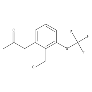 1-(2-(Chloromethyl)-3-(trifluoromethylthio)phenyl)propan-2-one结构式