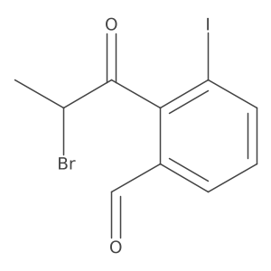 2-(2-Bromopropanoyl)-3-iodobenzaldehyde Structure