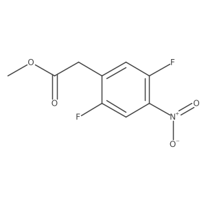 Methyl 2,5-difluoro-4-nitrophenylacetate结构式