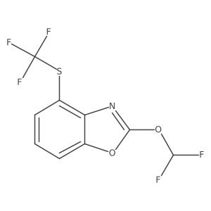 2-(Difluoromethoxy)-4-(trifluoromethylthio)benzo[d]oxazole结构式
