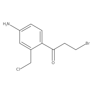1-(4-Amino-2-(chloromethyl)phenyl)-3-bromopropan-1-one Structure