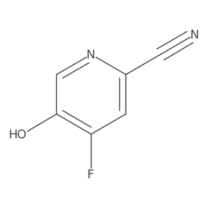 2-Pyridinecarbonitrile, 4-fluoro-5-hydroxy- Structure