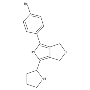 4-(4-Bromophenyl)-6-(pyrrolidin-2-YL)-3,5-dihydro-1H-furo[3,4-C]pyrrole Structure