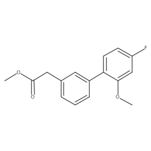 Methyl 2-[3-(4-fluoro-2-methoxyphenyl)phenyl]acetate Structure