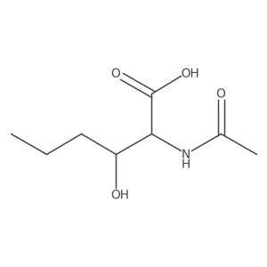2-Acetamido-3-hydroxyhexanoic acid结构式