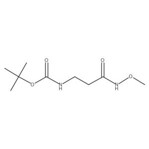 Carbamic acid, N-[3-(methoxyamino)-3-oxopropyl]-, 1,1-dimethylethyl ester Structure