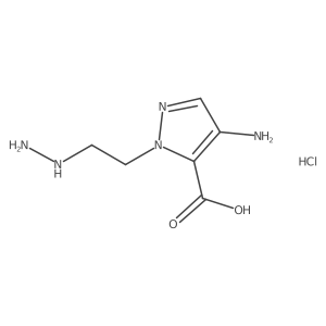 4-amino-1-(2-hydrazinoethyl)-1H-pyrazole-5-carboxylic acid结构式