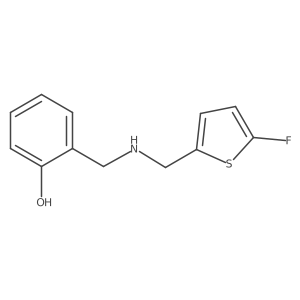 2-({[(5-Fluorothiophen-2-yl)methyl]amino}methyl)phenol Structure