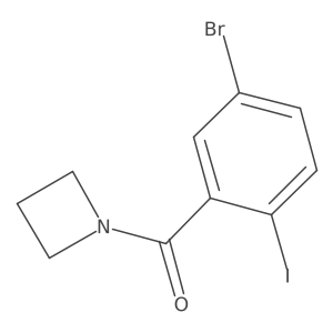 1-(5-Bromo-2-iodobenzoyl)azetidine Structure
