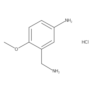 3-(Aminomethyl)-4-methoxyaniline hydrochloride结构式