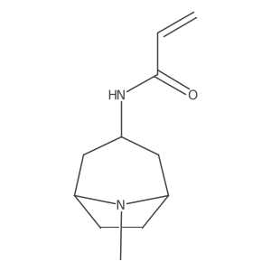N-{8-methyl-8-azabicyclo[3.2.1]octan-3-yl}prop-2-enamide结构式