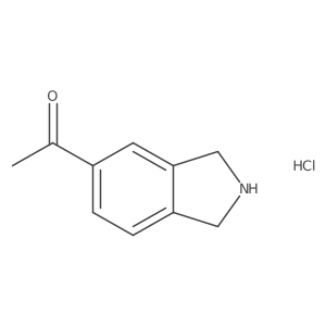 1-(Isoindolin-5-yl)ethanone hydrochloride Structure