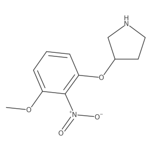 3-(3-Methoxy-2-nitrophenoxy)pyrrolidine Structure