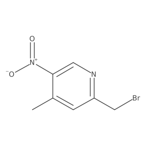 2-(Bromomethyl)-4-methyl-5-nitropyridine结构式