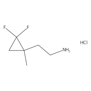 2-(2,2-Difluoro-1-methylcyclopropyl)ethan-1-amine hydrochloride结构式