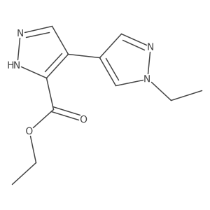 Ethyl 4-(1-ethyl-1h-pyrazol-4-yl)-1h-pyrazole-3-carboxylate Structure