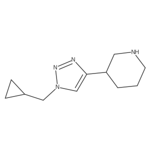 3-[1-(cyclopropylmethyl)-1H-1,2,3-triazol-4-yl]piperidine结构式