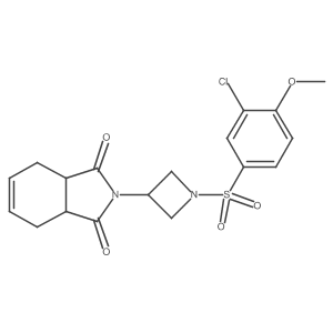 2-(1-((3-chloro-4-methoxyphenyl)sulfonyl)azetidin-3-yl)-3a,4,7,7a-tetrahydro-1H-isoindole-1,3(2H)-dione Structure