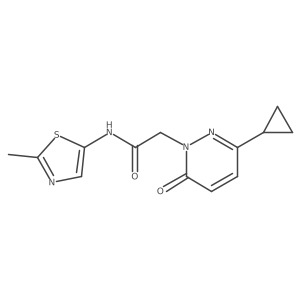 2-(3-cyclopropyl-6-oxopyridazin-1(6H)-yl)-N-(2-methylthiazol-5-yl)acetamide Structure
