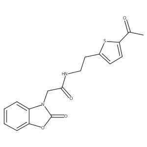 N-(2-(5-acetylthiophen-2-yl)ethyl)-2-(2-oxobenzo[d]oxazol-3(2H)-yl)acetamide Structure