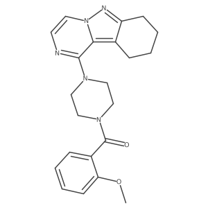1-[4-(2-Methoxybenzoyl)piperazin-1-yl]-7,8,9,10-tetrahydropyrazino[1,2-b]indazole Structure