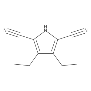 3,4-diethyl-1H-pyrrole-2,5-dicarbonitrile结构式