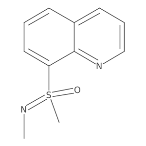 Methyl[methyl(oxo)(quinolin-8-yl)-lambda6-sulfanylidene]amine结构式
