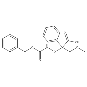 2-({[(Benzyloxy)carbonyl]amino}oxy)-3-methoxy-2-phenylpropanoic acid结构式