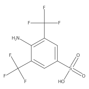 3,5-Bis(trifluoromethyl)-4-amino-phenylsulfonic acid Structure
