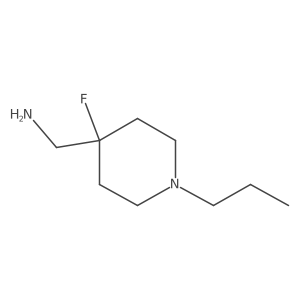 (4-Fluoro-1-propylpiperidin-4-yl)methanamine结构式
