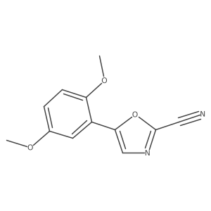 5-(2,5-Dimethoxyphenyl)oxazole-2-carbonitrile Structure