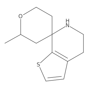 6-methyl-5',6'-dihydro-4'H-spiro[oxane-4,7'-thieno[2,3-c]pyridine] Structure