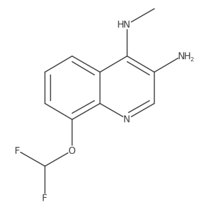 8-(difluoromethoxy)-N4-methylquinoline-3,4-diamine结构式