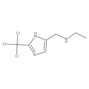 ethyl({[2-(trichloromethyl)-1H-imidazol-4-yl]methyl})amine结构式